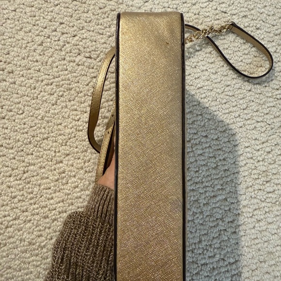Michael Kors Metallic Gold Crossbody Bag - Picture 2 of 6